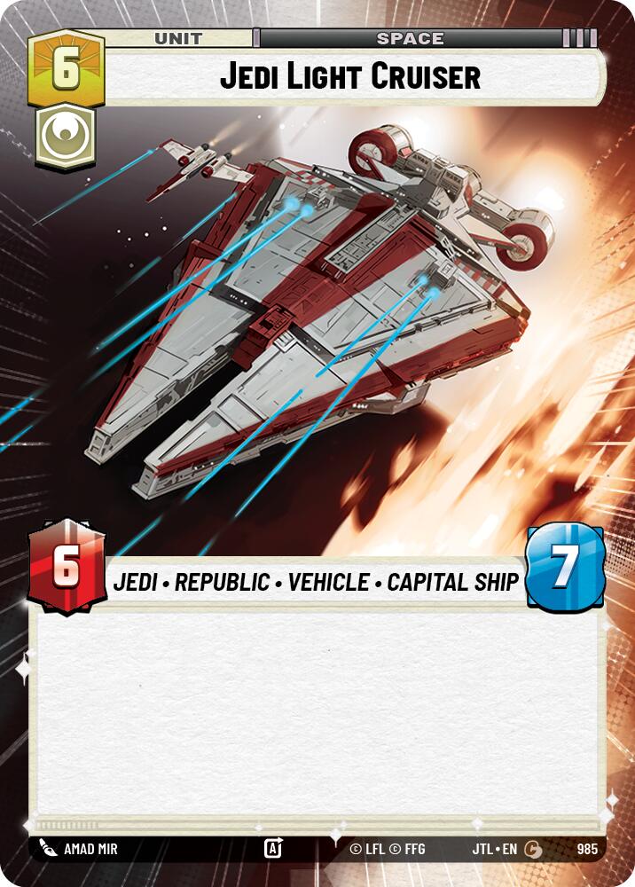 Jedi Light Cruiser (Hyperspace Foil) (985) [Jump to Lightspeed]