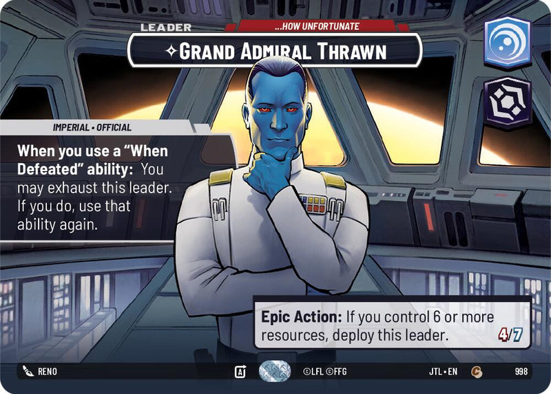 Grand Admiral Thrawn - ...How Unfortunate (Showcase) (998) [Jump to Lightspeed]