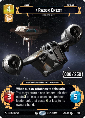 Razor Crest - Ride For Hire (Serialized) (1116) [Jump to Lightspeed]