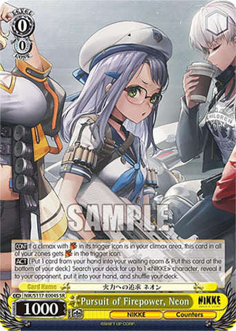 Pursuit of Firepower, Neon (NIK/S117-E004S SR) [GODDESS OF VICTORY: NIKKE]