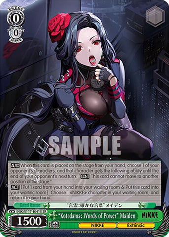 "Kotodama: Words of Power" Maiden (NIK/S117-E041S SR) [GODDESS OF VICTORY: NIKKE]