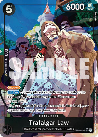 Trafalgar Law (Alternate Art) [Extra Booster: Memorial Collection]