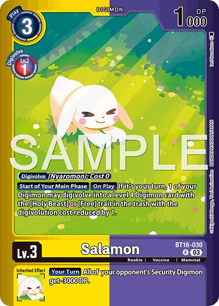 Salamon [BT16-030] (Limited Card Pack -Billion Bullet-) [Beginning Observer Promos]