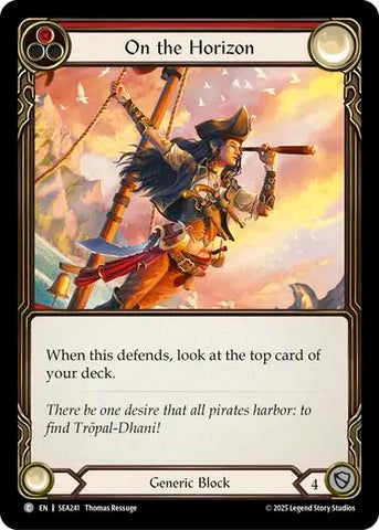 On the Horizon (Red) [SEA241] (High Seas)  Rainbow Foil