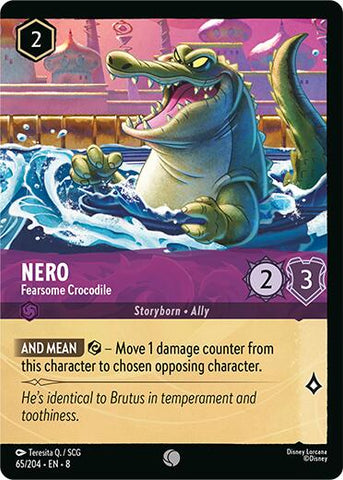 Nero - Fearsome Crocodile (Foil) (65/204) [Reign of Jafar]