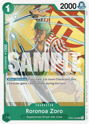 Roronoa Zoro (Reprint) [Starter Deck: GREEN Jewelry Bonney]