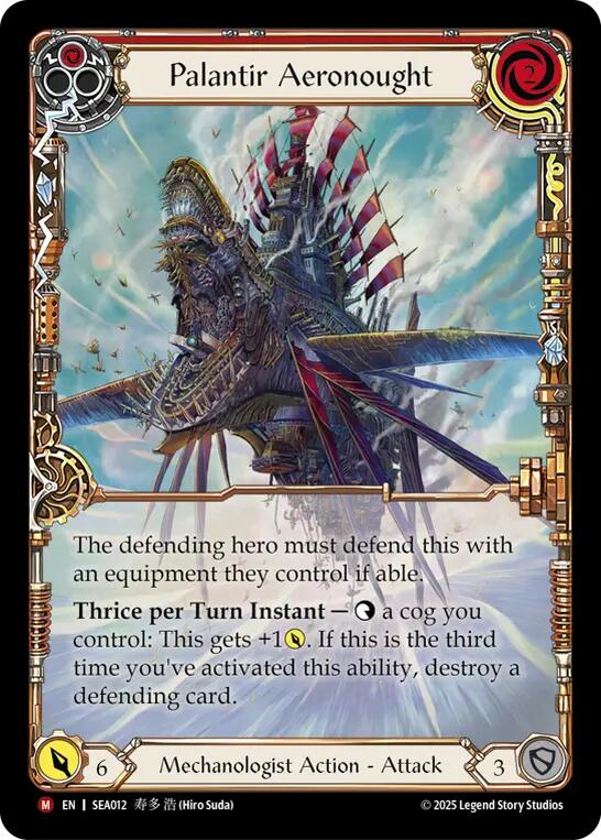 Palantir Aeronought (Rainbow Foil) [SEA012] (High Seas)  Rainbow Foil
