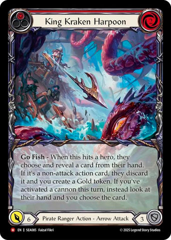 King Kraken Harpoon (Extended Art) [SEA085] (High Seas)  Rainbow Foil