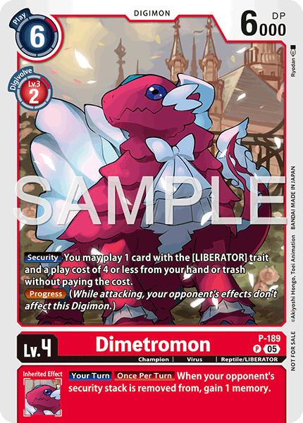 Dimetromon [P-189] (Store Tournament 2025 Vol.3 Participation Pack) [Promotion Cards]