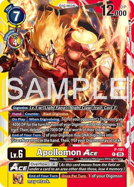 Apollomon ACE [P-191] (Store Tournament 2025 Vol.3 Participation Pack) [Promotion Cards]