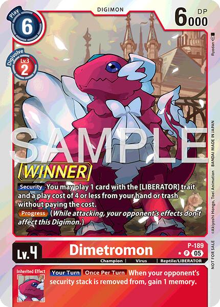 Dimetromon [P-189] (Store Tournament 2025 Vol.3 Winner Pack) [Promotion Cards]
