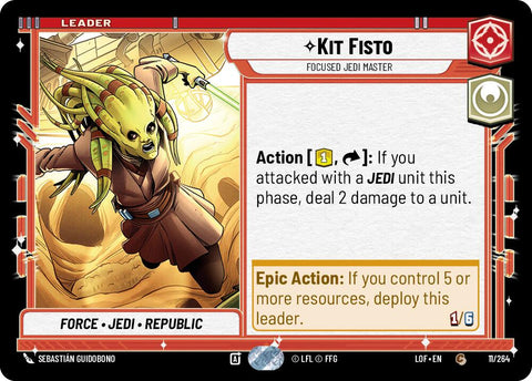 Kit Fisto (011/264) - Focused Jedi Master (011/264) [Legends of the Force]