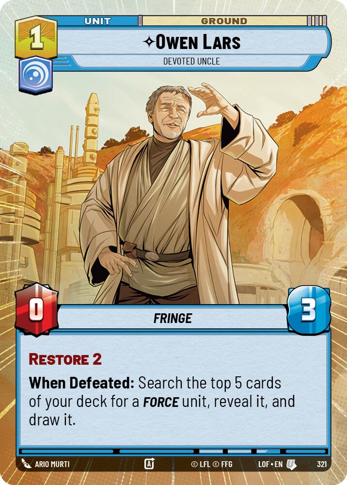 Owen Lars (321) - Devoted Uncle (Hyperspace) (321) [Legends of the Force]