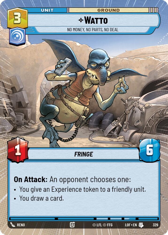 Watto (329) - No Money, No Parts, No Deal (Hyperspace) (329) [Legends of the Force]