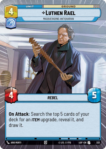 Luthen Rael (332) - Masquerading Antiquarian (Hyperspace) (332) [Legends of the Force]
