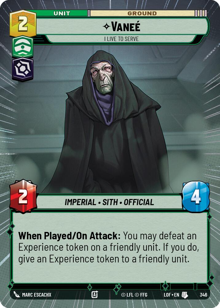 Vanee (346) - I Live to Serve (Hyperspace) (346) [Legends of the Force]