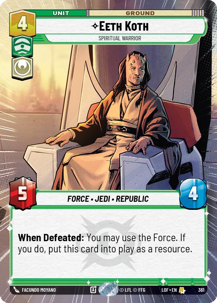 Eeth Koth (361) - Spiritual Warrior (Hyperspace) (361) [Legends of the Force]
