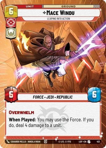 Mace Windu (413) - Leaping into Action (Hyperspace) (413) [Legends of the Force]