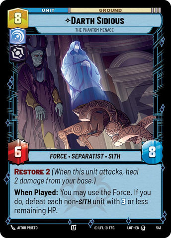 Darth Sidious (541) - The Phantom Menace (Foil) (541) [Legends of the Force]