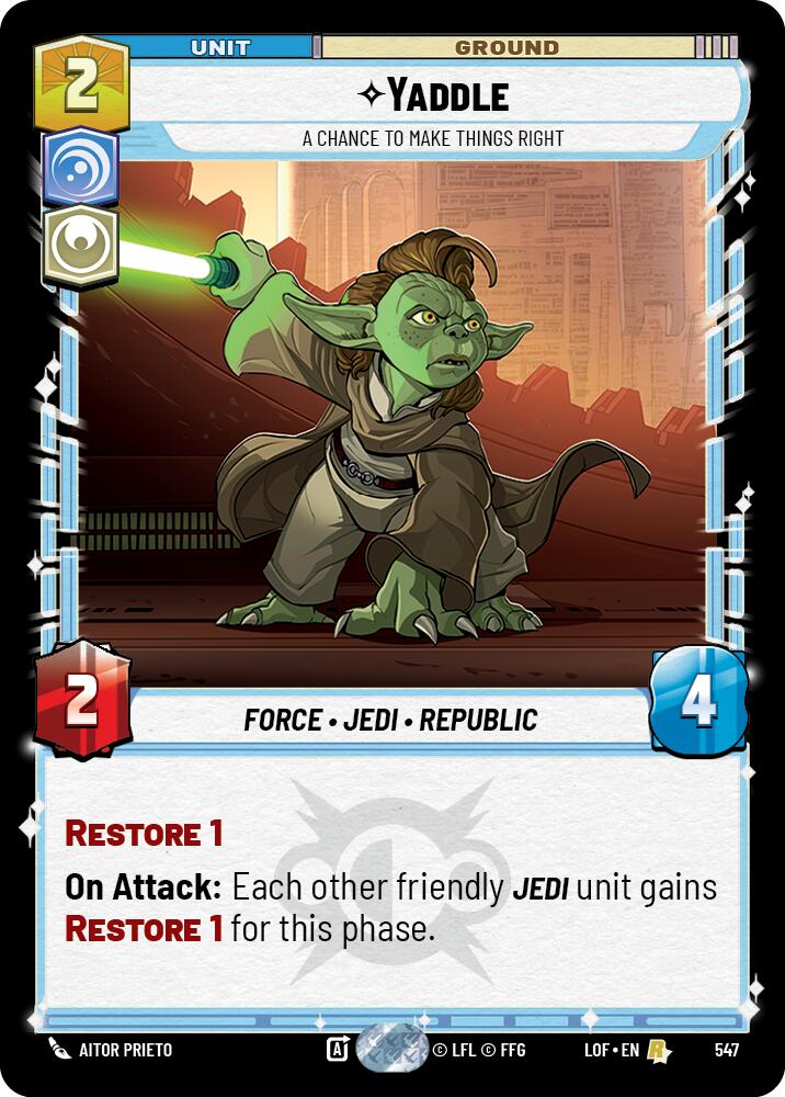 Yaddle (547) - A Chance To Make Things Right (Foil) (547) [Legends of the Force]