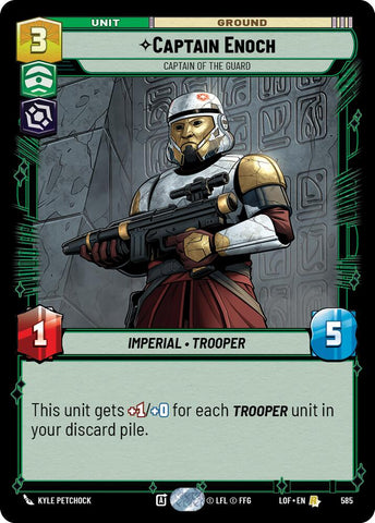 Captain Enoch (585) - Captain of the Guard (Foil) (585) [Legends of the Force]