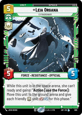 Leia Organa (600) - Extraordinary (Foil) (600) [Legends of the Force]
