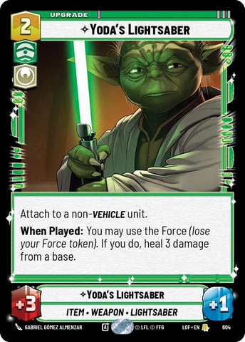 Yoda's Lightsaber (604) (Foil) (604) [Legends of the Force]