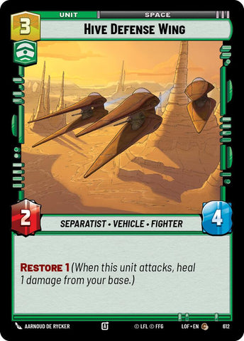 Hive Defense Wing (612) (Foil) (612) [Legends of the Force]