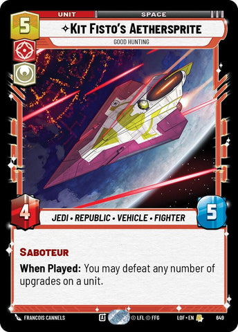 Kit Fisto's Aethersprite (649) - Good Hunting (Foil) (649) [Legends of the Force]