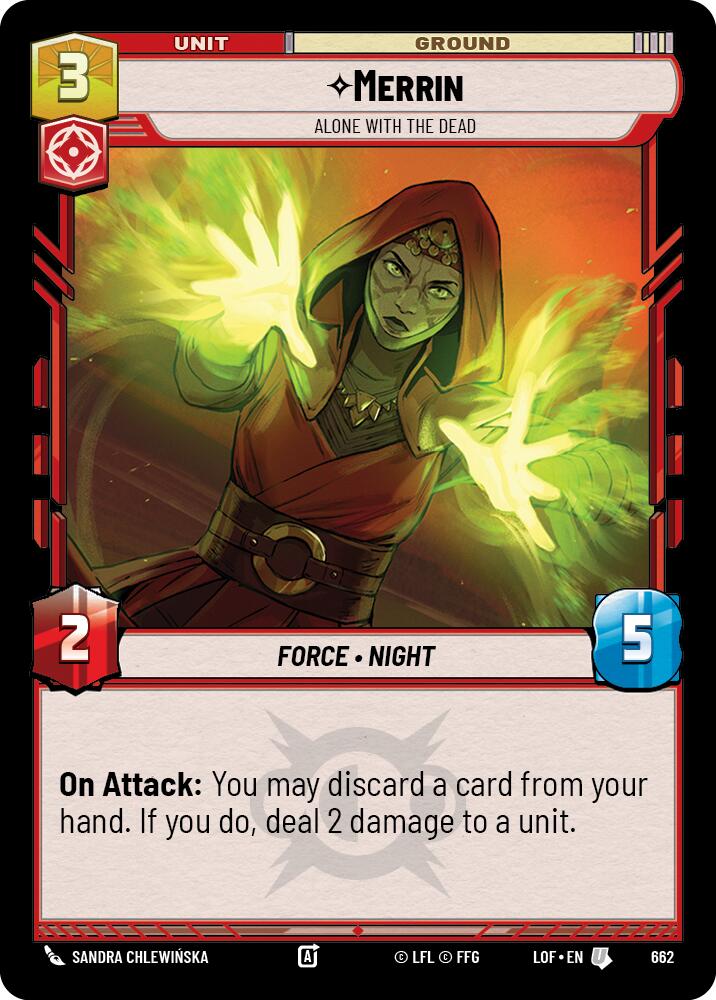 Merrin (662) - Alone with the Dead (Foil) (662) [Legends of the Force]