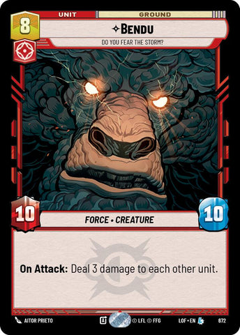 Bendu (672) - Do You Fear the Storm? (Foil) (672) [Legends of the Force]