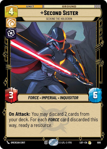 Second Sister (686) - Seeking the Holocron (Foil) (686) [Legends of the Force]