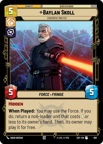 Baylan Skoll (687) - Enigmatic Master (Foil) (687) [Legends of the Force]