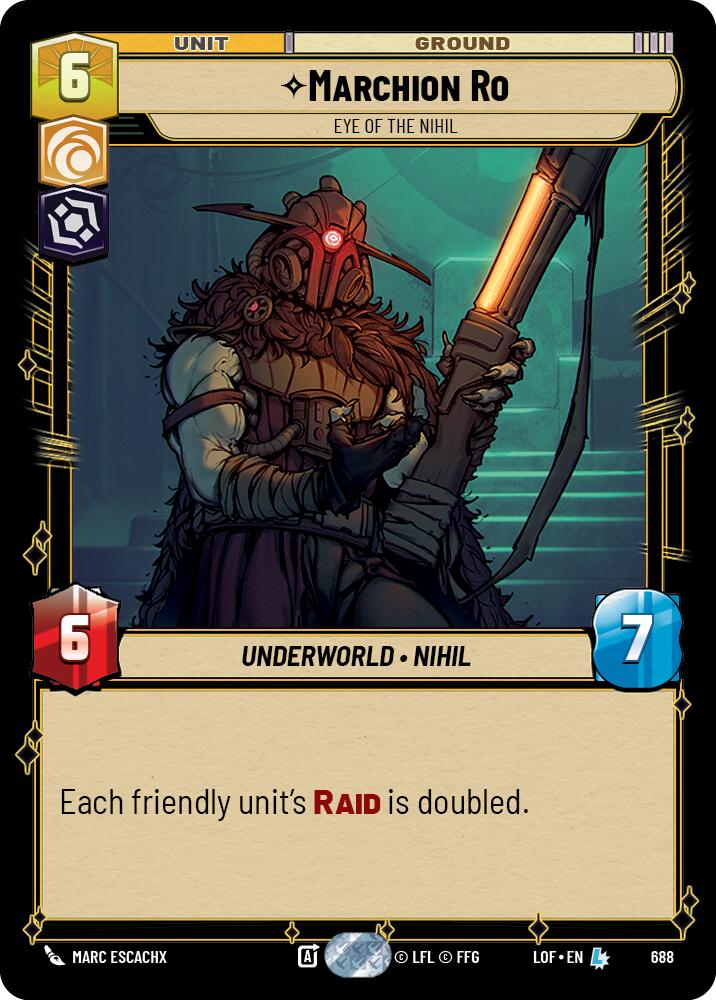 Marchion Ro (688) - Eye of the Nihil (Foil) (688) [Legends of the Force]