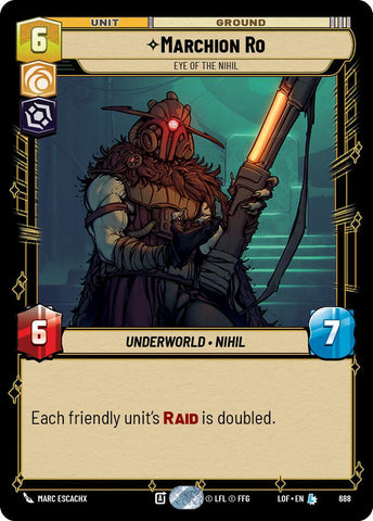 Marchion Ro (688) - Eye of the Nihil (Foil) (688) [Legends of the Force]
