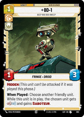 BD-1 (693) - Beep Boo Boo Bweep (Foil) (693) [Legends of the Force]