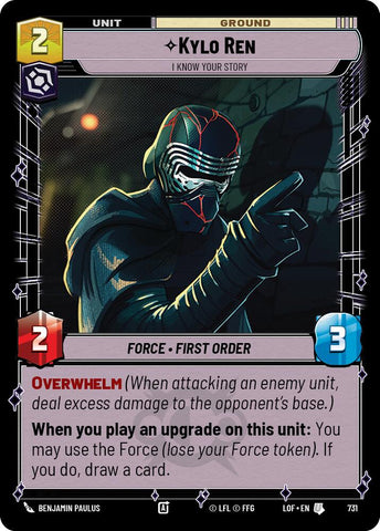Kylo Ren (731) - I Know Your Story (Foil) (731) [Legends of the Force]