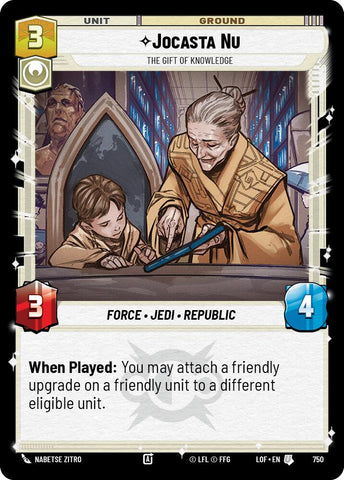 Jocasta Nu (750) - The Gift of Knowledge (Foil) (750) [Legends of the Force]