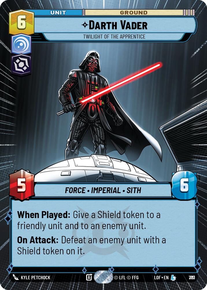 Darth Vader (777) - Twilight of the Apprentice (Hyperspace Foil) (777) [Legends of the Force]