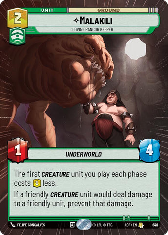 Malakili (848) - Loving Rancor Keeper (Hyperspace Foil) (848) [Legends of the Force]