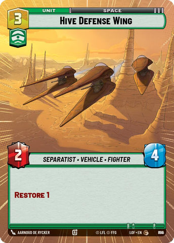 Hive Defense Wing (850) (Hyperspace Foil) (850) [Legends of the Force]