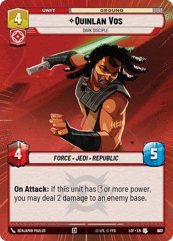 Quinlan Vos (903) - Dark Disciple (Hyperspace Foil) (903) [Legends of the Force]