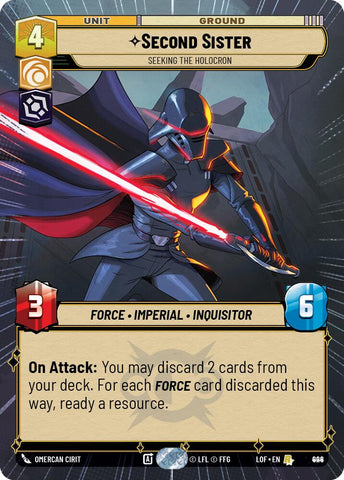 Second Sister (924) - Seeking the Holocron (Hyperspace Foil) (924) [Legends of the Force]