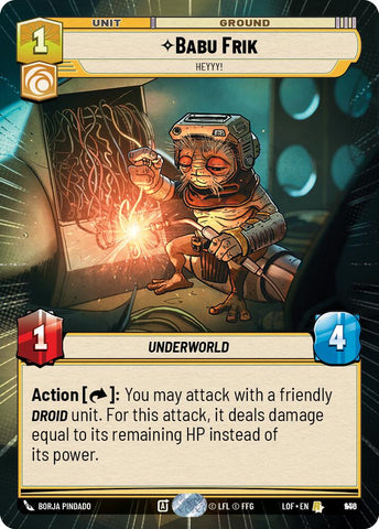 Babu Frik (946) - Heyyy! (Hyperspace Foil) (946) [Legends of the Force]