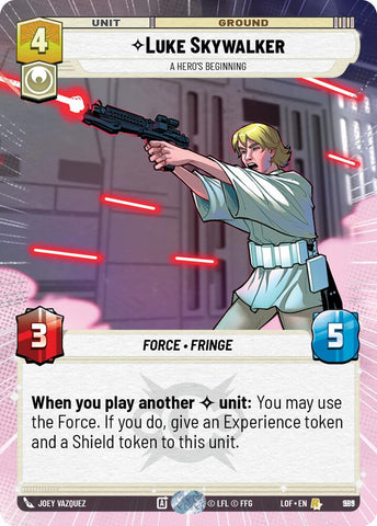 Luke Skywalker (989) - A Hero's Beginning (Hyperspace Foil) (989) [Legends of the Force]