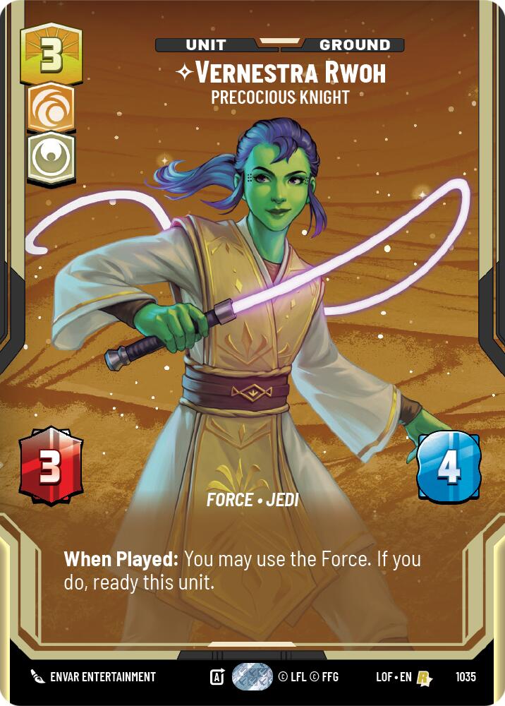 Vernestra Rwoh (1035) - Precocious Knight (Prestige) (1035) [Legends of the Force]