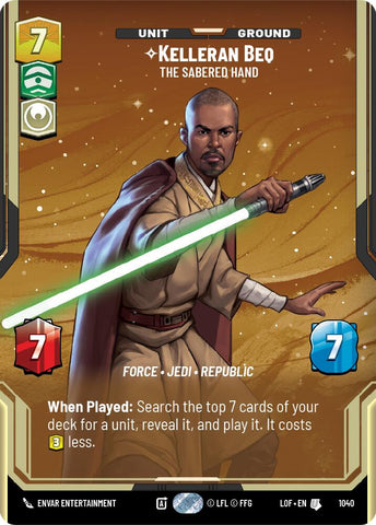Kelleran Beq (1040) - The Sabered Hand (Prestige) (1040) [Legends of the Force]