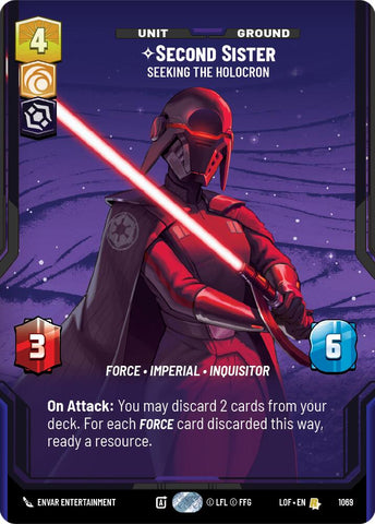 Second Sister (1069) - Seeking the Holocron (Prestige Foil) (1069) [Legends of the Force]