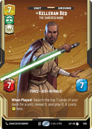 Kelleran Beq (1086) - The Sabered Hand (Prestige Foil) (1086) [Legends of the Force]