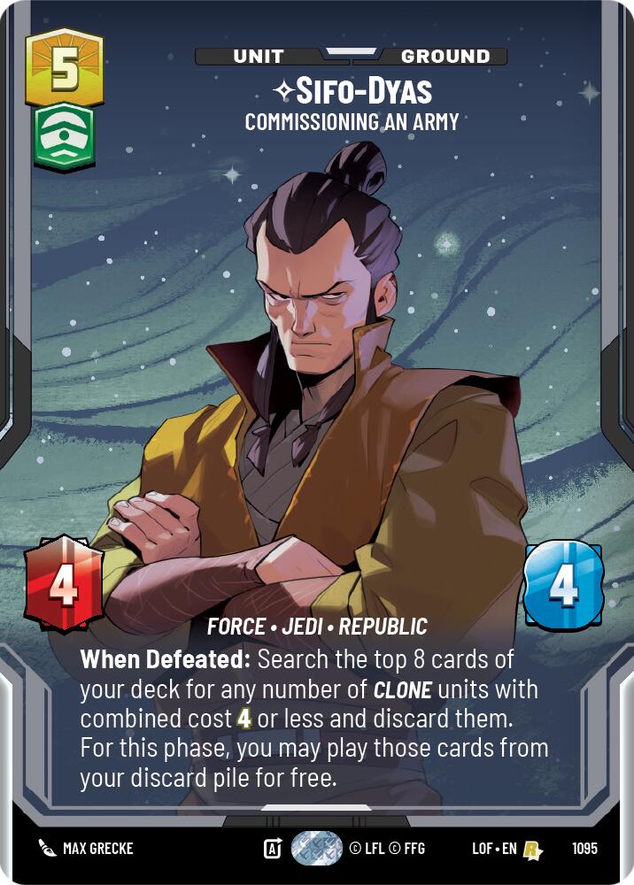 Sifo-Dyas (1095) - Commissioning An Army (Prestige Foil) (1095) [Legends of the Force]